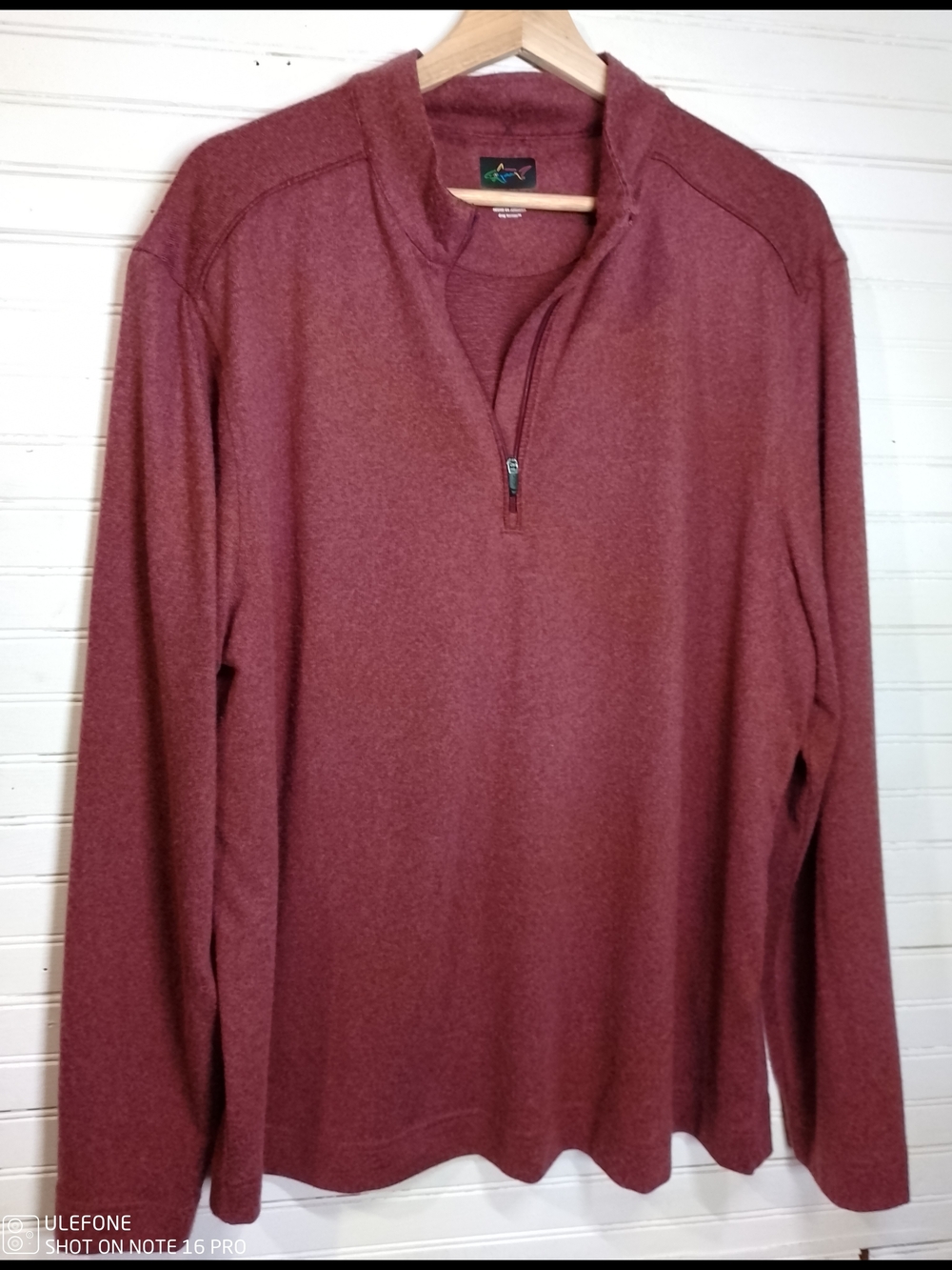 Greg Norman Collection Men's Wine Quarter-Zip Pullover